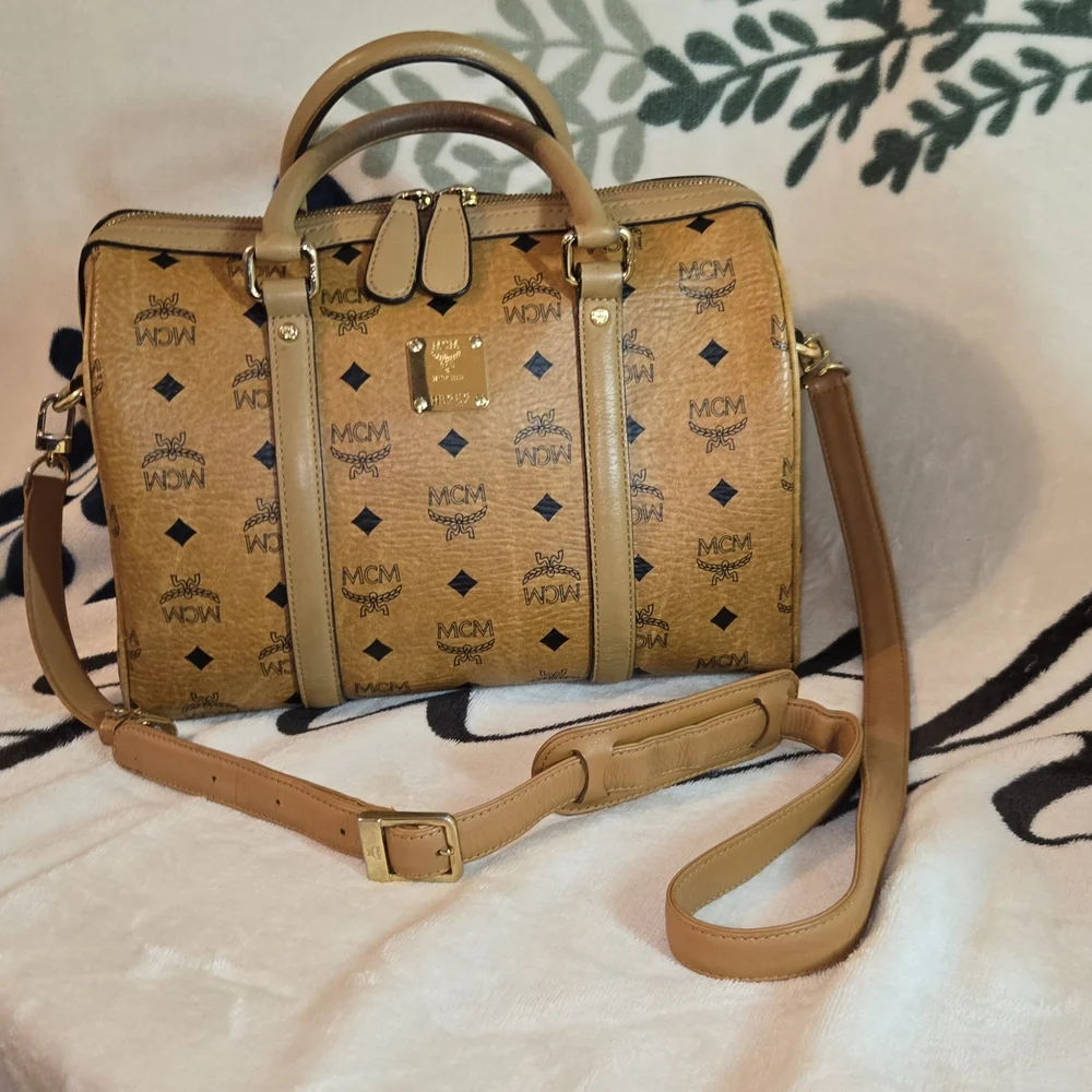 MCM Tan Monogram Handbag - Picture 16 of 16